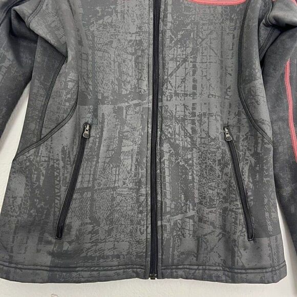 Under Armour Womens Gray & Pink Fleece Lined Jacket Full Zip Long Sleeve Sporty - Picture 7 of 12